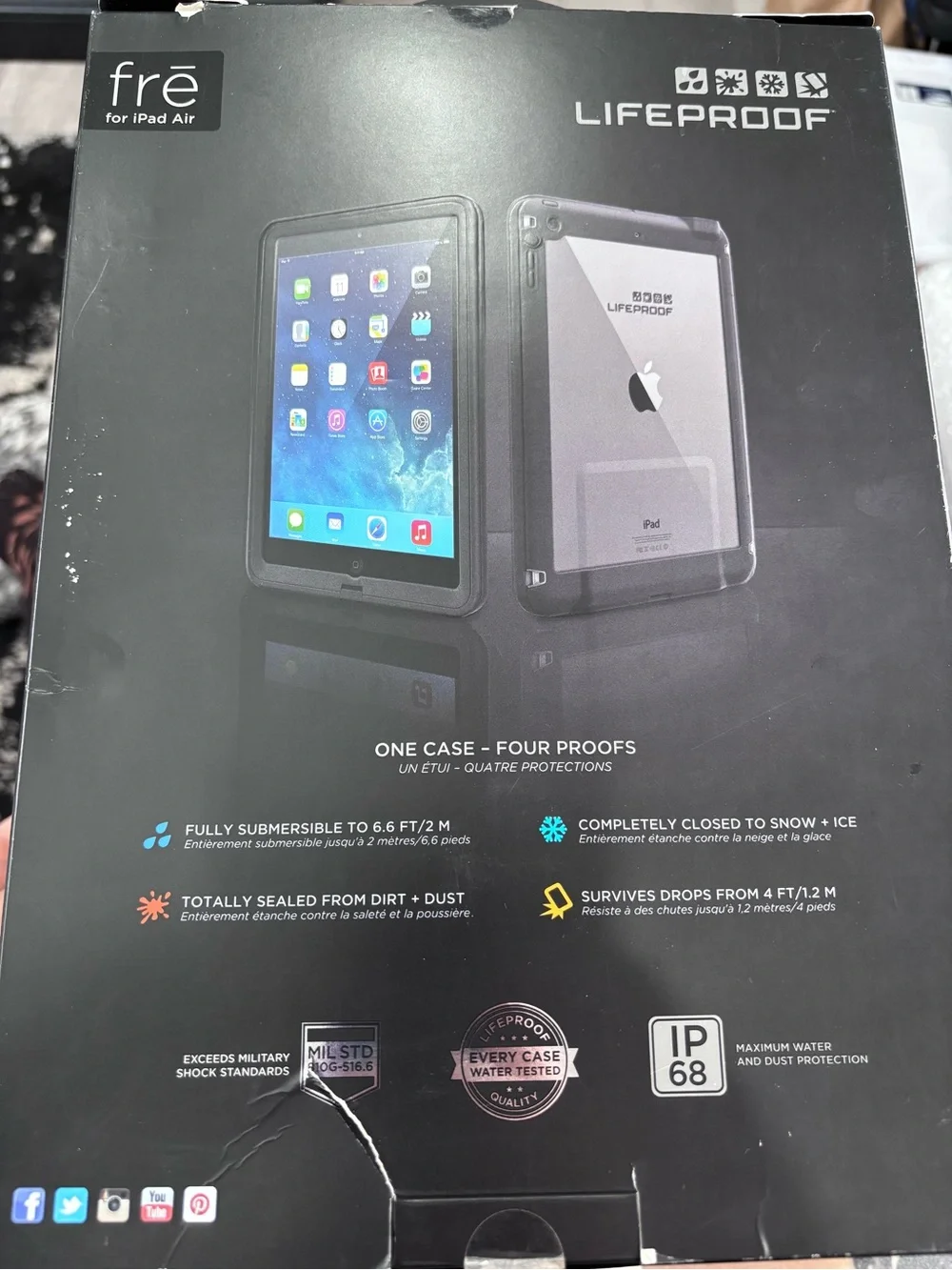 LifeProof fre Waterproof Tablet Case for iPad Air - Black